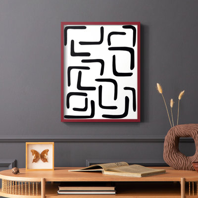 Shuffle III Framed Print - Solid Wood