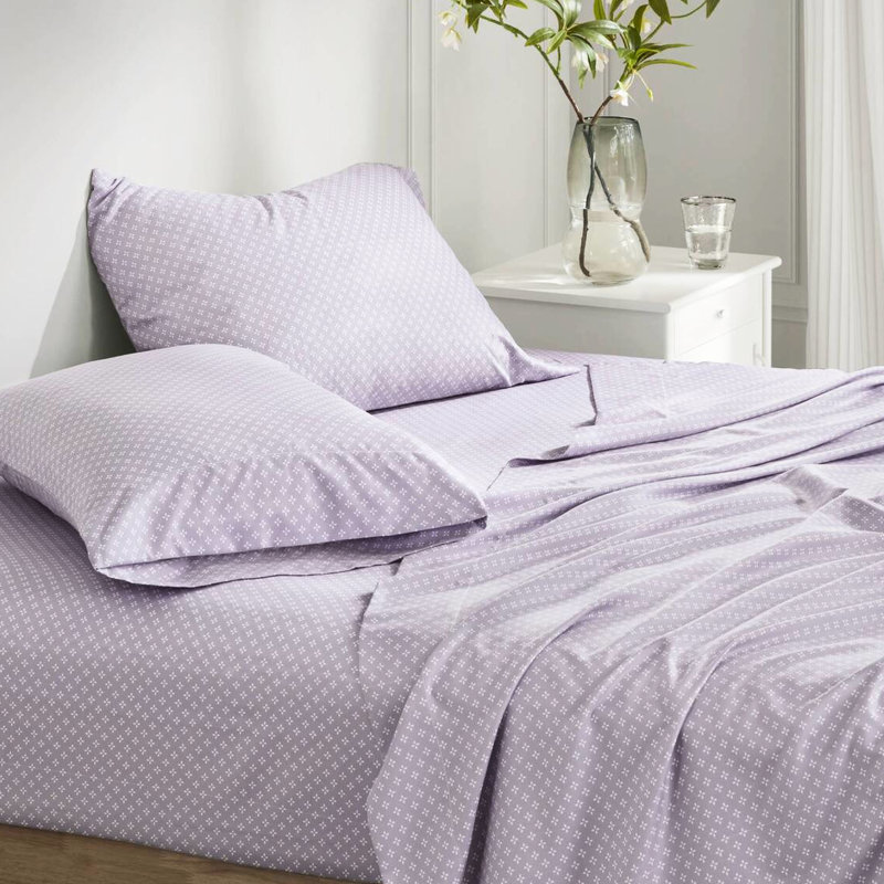 Édredon simple taupe à motif floral avec draps, dans un sac comprenant un édredon, 1 taie décorative, drap plat, taie d'oreiller ajustée, imprimé en microfibre brossée douce, motif à losanges assorti à l'aquarelle, rembourrage,