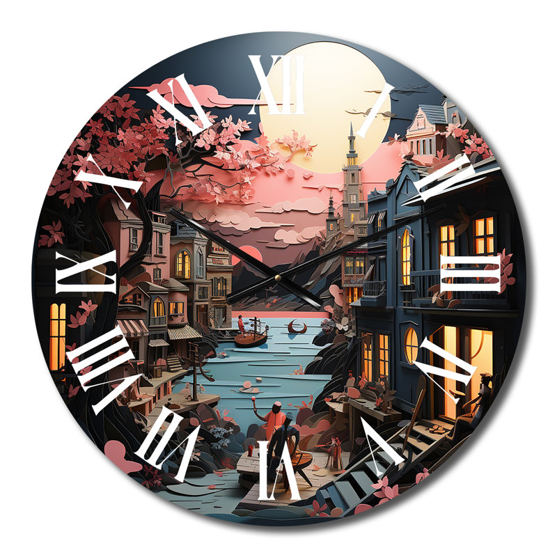 Horloge murale en métal, Petit