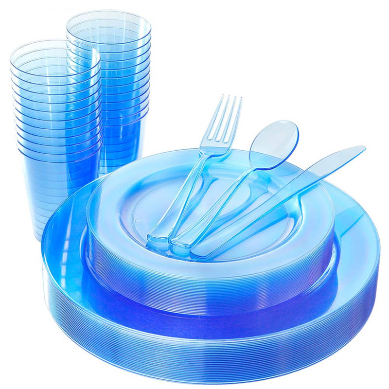 Party Supplies Kit for 25 Guests, Blue