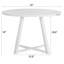 Ensemble de table de salle à manger trois pièces au design coordonné, idéal pour les espaces compacts et les réunions de famille, convenant à un décor moderne