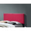 Lit de chambre moderne rose avec cadre en bois massif et tête de lit très confortable, belle base stable en tissu - revêtement en polyuréthane