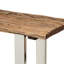 Console rustique fabriquée à la main avec structure en bois récupéré et en métal et fabrication en fer robuste