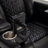 270 Degree With Swivel Function PU Leather With Power Recliner Function Individual Seat Home Theater Recliner With Tray Table, With Phone Holder, Cup Holder, With USB Port Port, Hidden Arm Storage For Living Room-1491623469