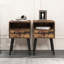 Table de chevet pour petits espaces : design moderne, tiroir de rangement, étagère ouverte, haute qualité pour la chambre et