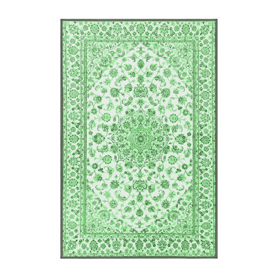 Tapis traditionnel vert émeraude 3535