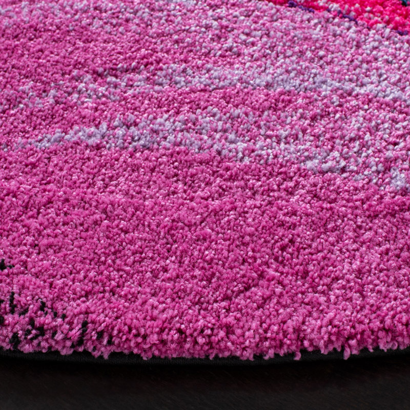 Cleveland Performance Abstract Rug, Round 6'7"