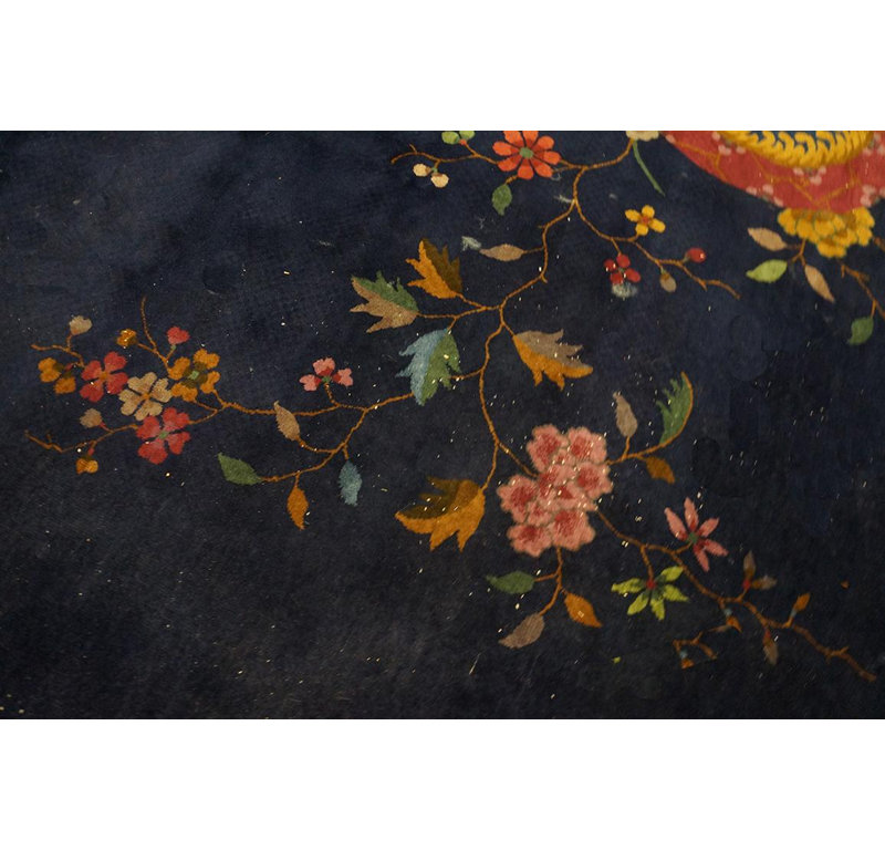 Tapis art déco chinois des années 1920 (8 pi 10 po x 11 pi 6 po - 270 x 350 cm)