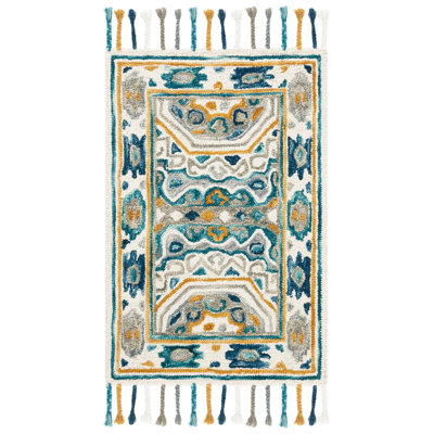 Vahakn Hand Tufted Wool Southwestern Rug