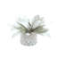 Holiday Magnolia Leaf Arrangement in Glass Vase