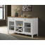 Buffet de rangement 2 portes avec buffet blanc