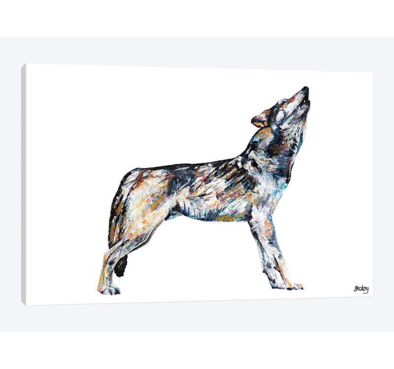 « mishka », reproduction sur toile, H 40 po x l 60 po x P 1,5 po, Toile tendue, Pas de tapis