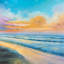 Coucher de soleil tropical à couper le souffle - Toile de salle de bain romantique