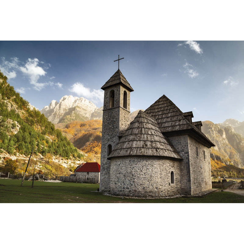 Dellinger Theth Church - Wrapped Canvas Print, 30cm H x 46cm W x 3.8cm D