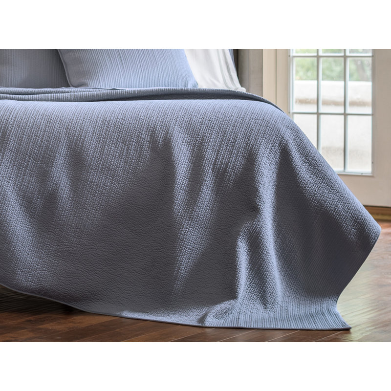 Retro Coverlet, Blue, Queen Coverlet