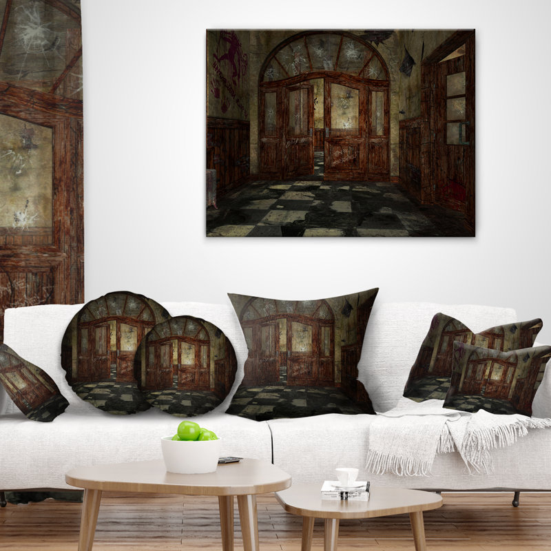 Coussin Abandone Interior - Landscape, 16 po x 1 po