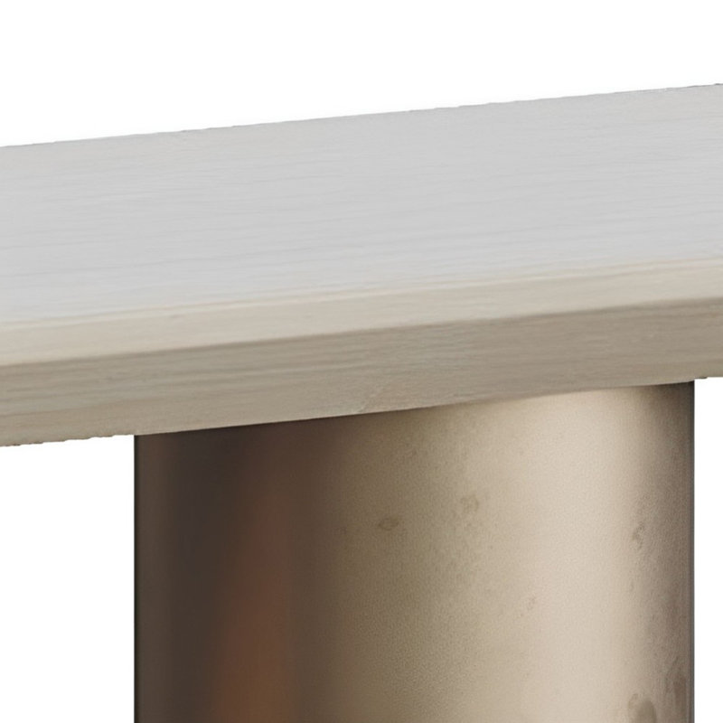 Console Modern Luxury Art, Or champagne, H 30,71 po x l 39,37 po x P 13,78 po , Beige