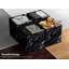 Bacs de rangement en tissu pliables 11 po avec poignées 11 po, noir marbré-115750713