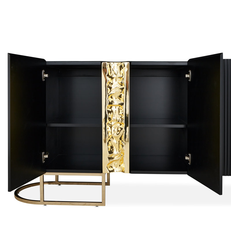 Lisbon 85.75'' W Sideboard, Black