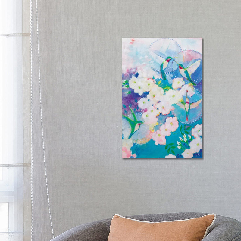 Feathered Welcome by Kerri McCabe - Wrapped Canvas Print