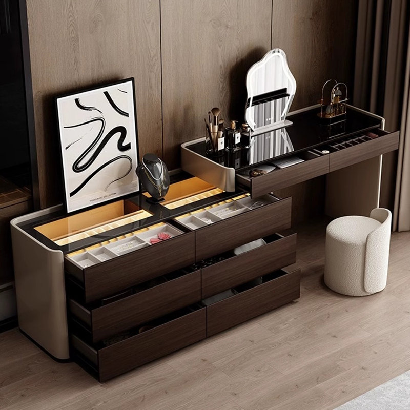 Solid wood new style multi-functional dresser