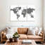 Carte du monde Aliaz BW Stripes-108027129