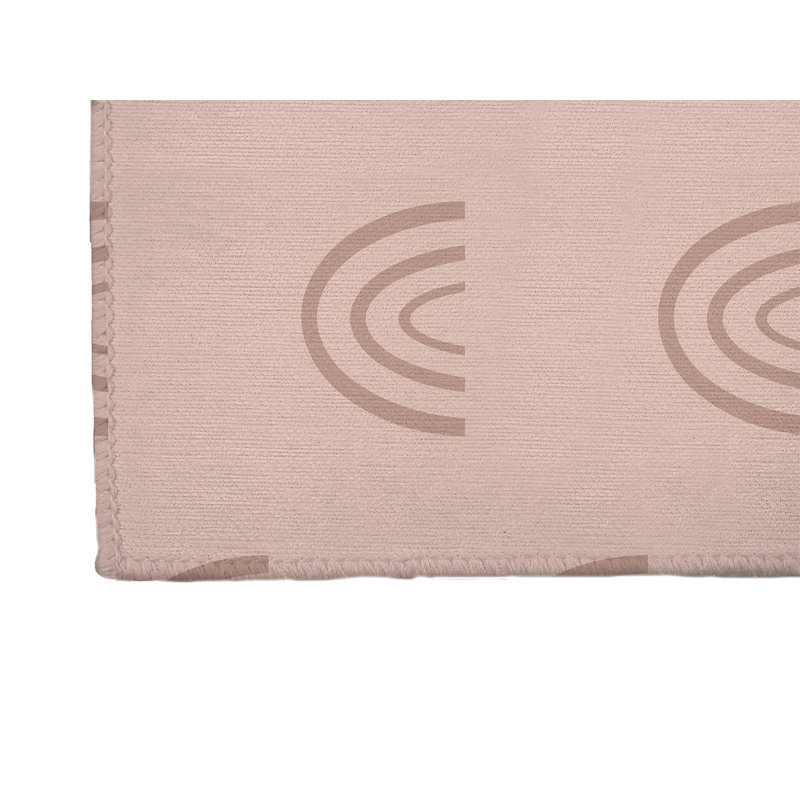 Plain Bows Kids Play Mat, Pink, Rectangle 2' x 3'
