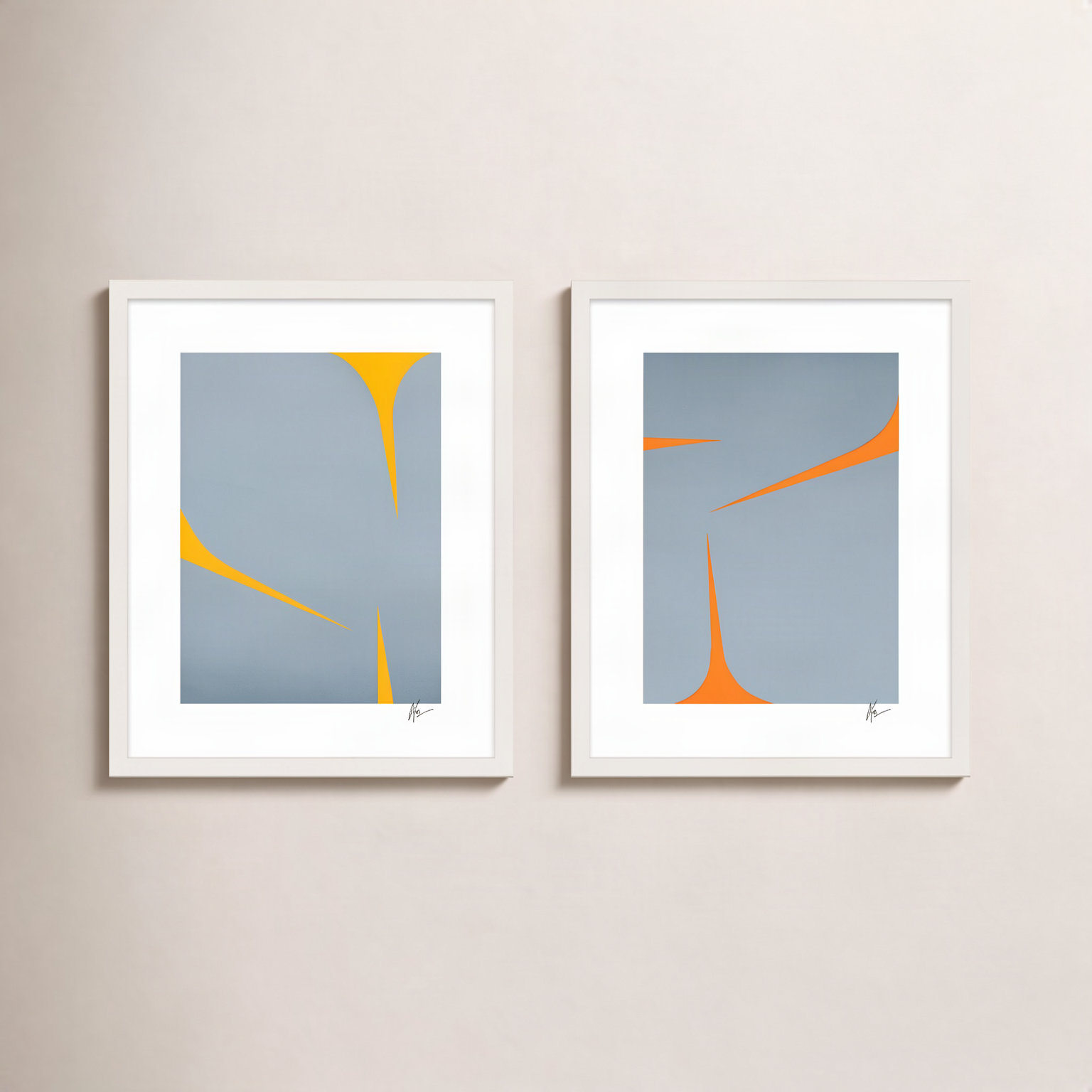 Clouds. Set Of 2 by Lee Lessem, 40" W x 50" H, White