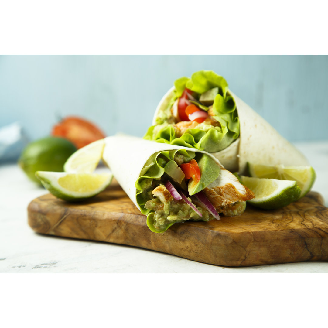 Chicken Wraps - Wrapped Canvas Print