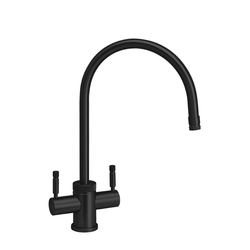 Industrial Bar Faucet - C-Spout, Matte Black