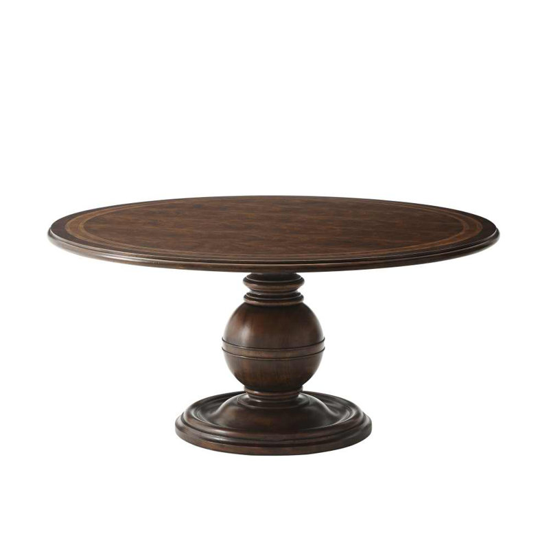 Brooksby Round Mahogany Wood Dining Table