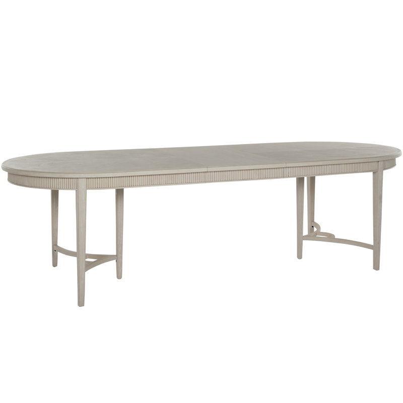 Whitlock Extendable Solid Wood Dining Table, Cerused White