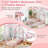 Twin Size House Floor Bed With House-shaped Headboard Clothes Hanger Without Slats White-2049237415