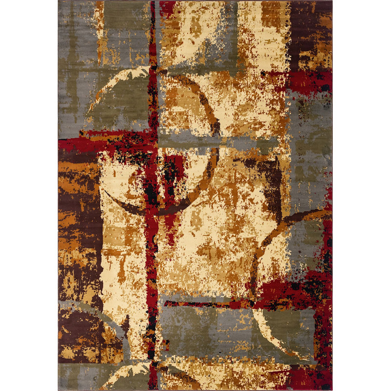 Arabica Abstract Indoor Rug, Rectangle 3' x 5'3"