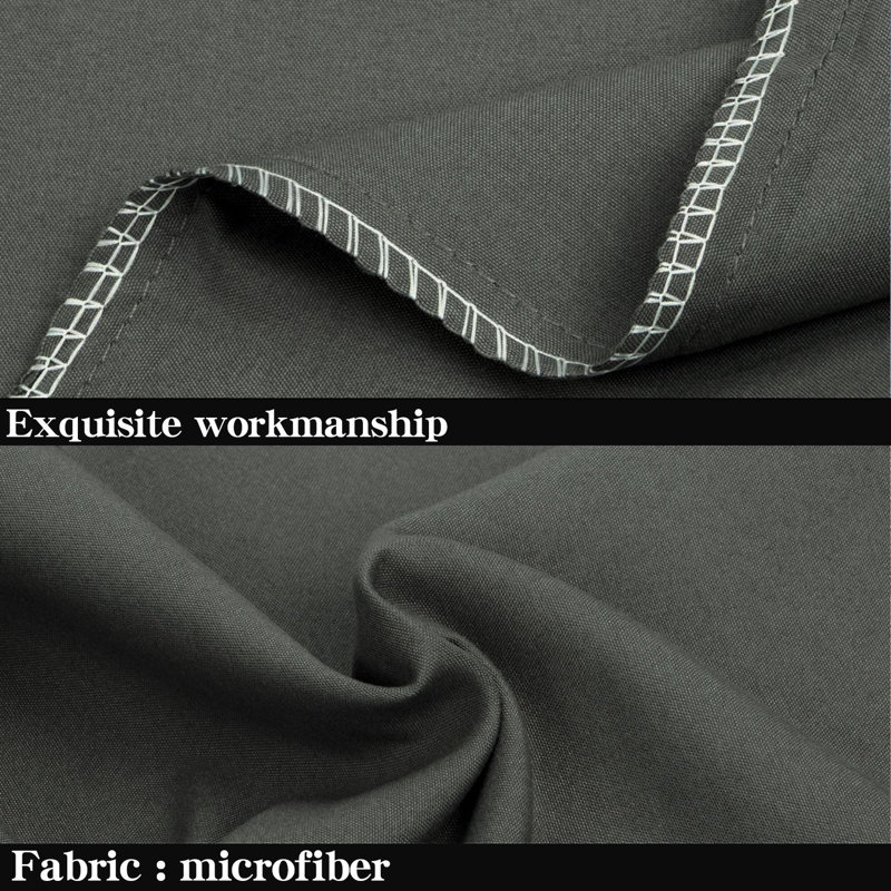 Luxe Microfiber Cover Body Pillow, Dark Gray