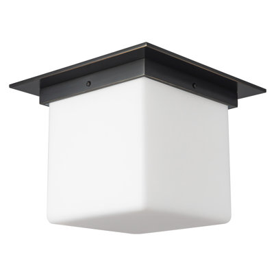 Mineral 11-in Brass Flush Mount