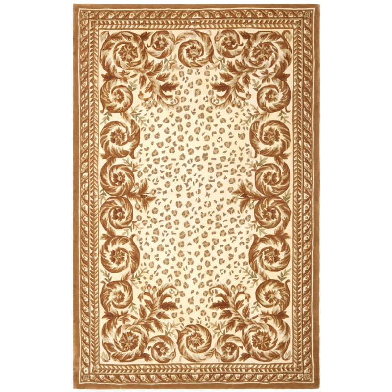 Tapis en laine touffeté à la main Lenora, Rectangle de 5 pi x 8 pi