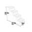 Escalier facile pour animaux 4 marches