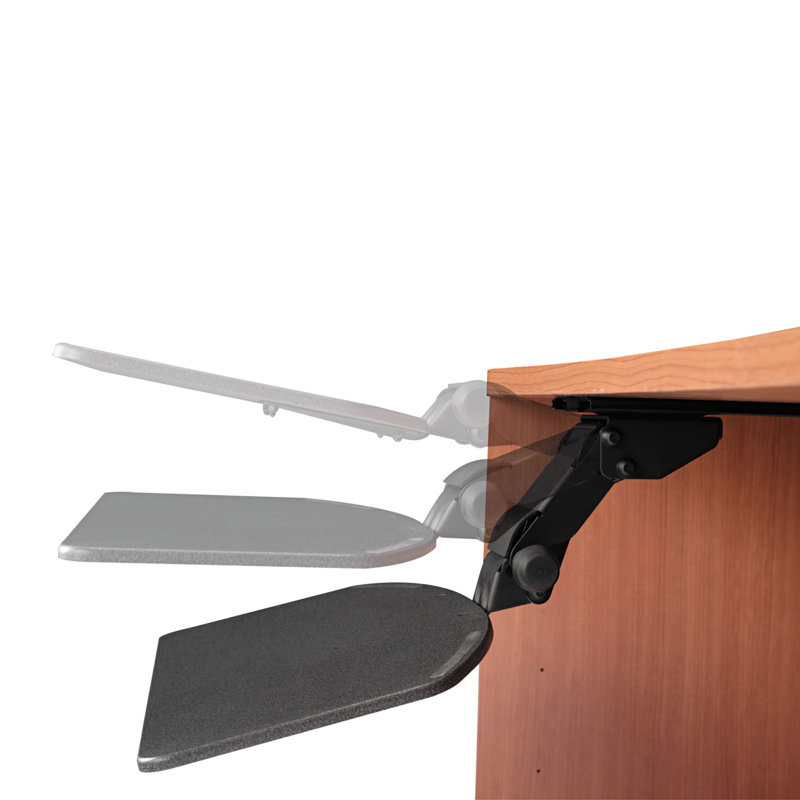 Adjustable Black Ergonomic Articulating Keyboard Tray