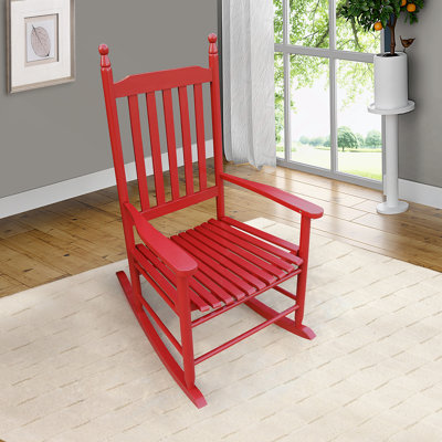 Chaise berçante en bois