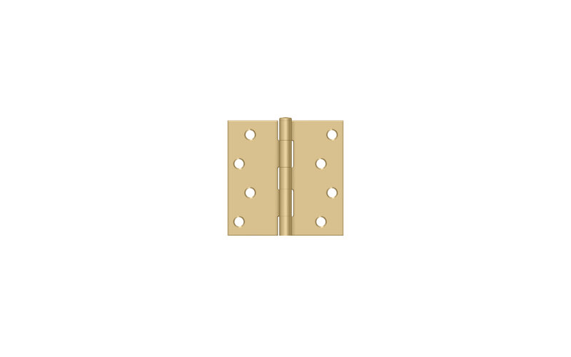 Steel Hinge, Brushed Brass