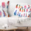 Coussin Rainbow Feathers