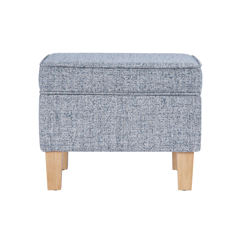 Repose-pieds avec rangement Gorton, Blue Woven