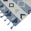 Tapis bleu en laine tissé à plat à la main Sabrina-1576790023