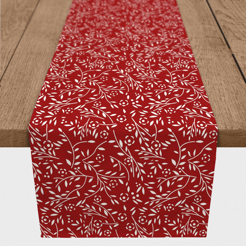 Chemin de table Danazia, P 16 po x L 72 po, Rouge