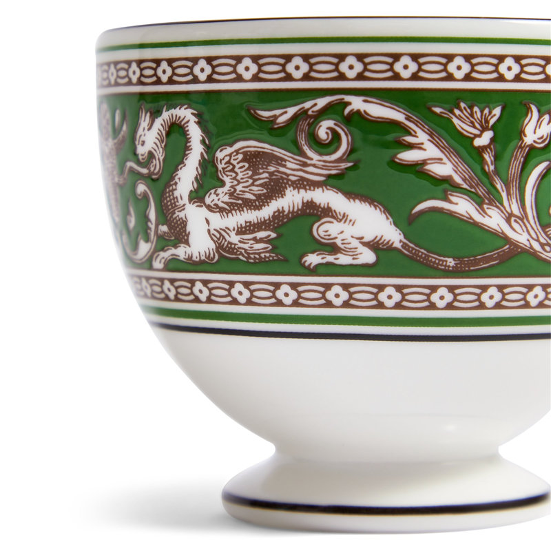 Florentine Colours 5.8floz Teacup & Saucer, Verde