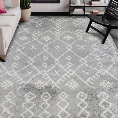 Tapis gris / ivoire Germnico