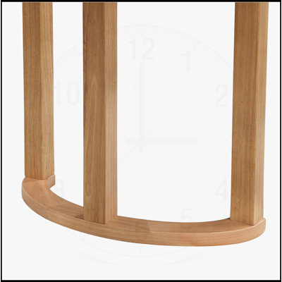 Table de salle à manger moderne de 69 pouces avec une élégante base en tréteaux en forme de U, parfaite pour les repas en famille et les réceptions