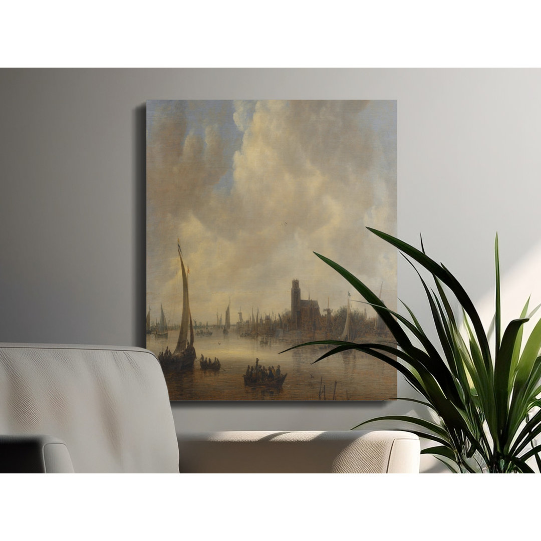 Dutch Harbor Canvas Wall Art, Old Masters Seascape Print, Gallery Wrapped Canvas, Archival Quality, Ready to Hang, Home Decor, Statement