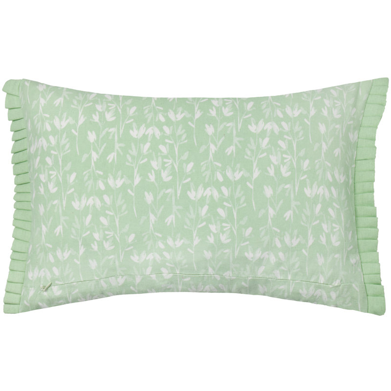 Chabot Floral Rectangular Cushion Cover, Green